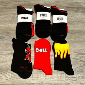 Happy Socks Six  (6) Pair Bundle ( UNISEX)